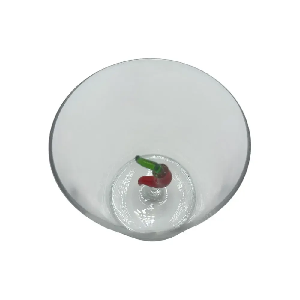 Rare Ichendorf Milano Hand Blown Red Pepper Drinking Glass